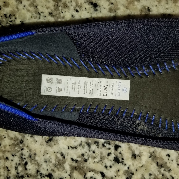 Rothy's Navy and Orange Flats - Picture 5 of 5